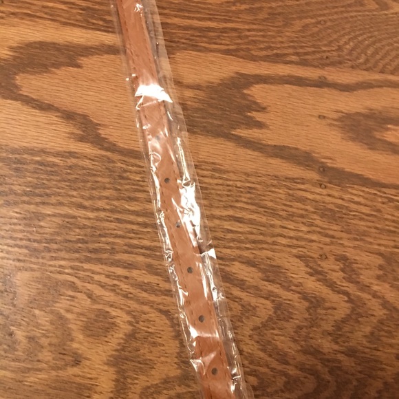 Brown color faux leather belt with golden material - Picture 2 of 2